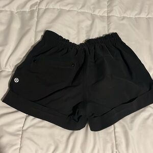 Lulu lemon black flowy shorts